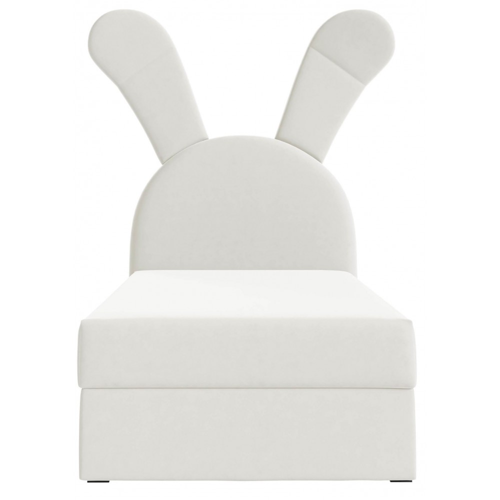Επενδυμένο κρεβάτι Bunny Light-Ekrou-Aristera