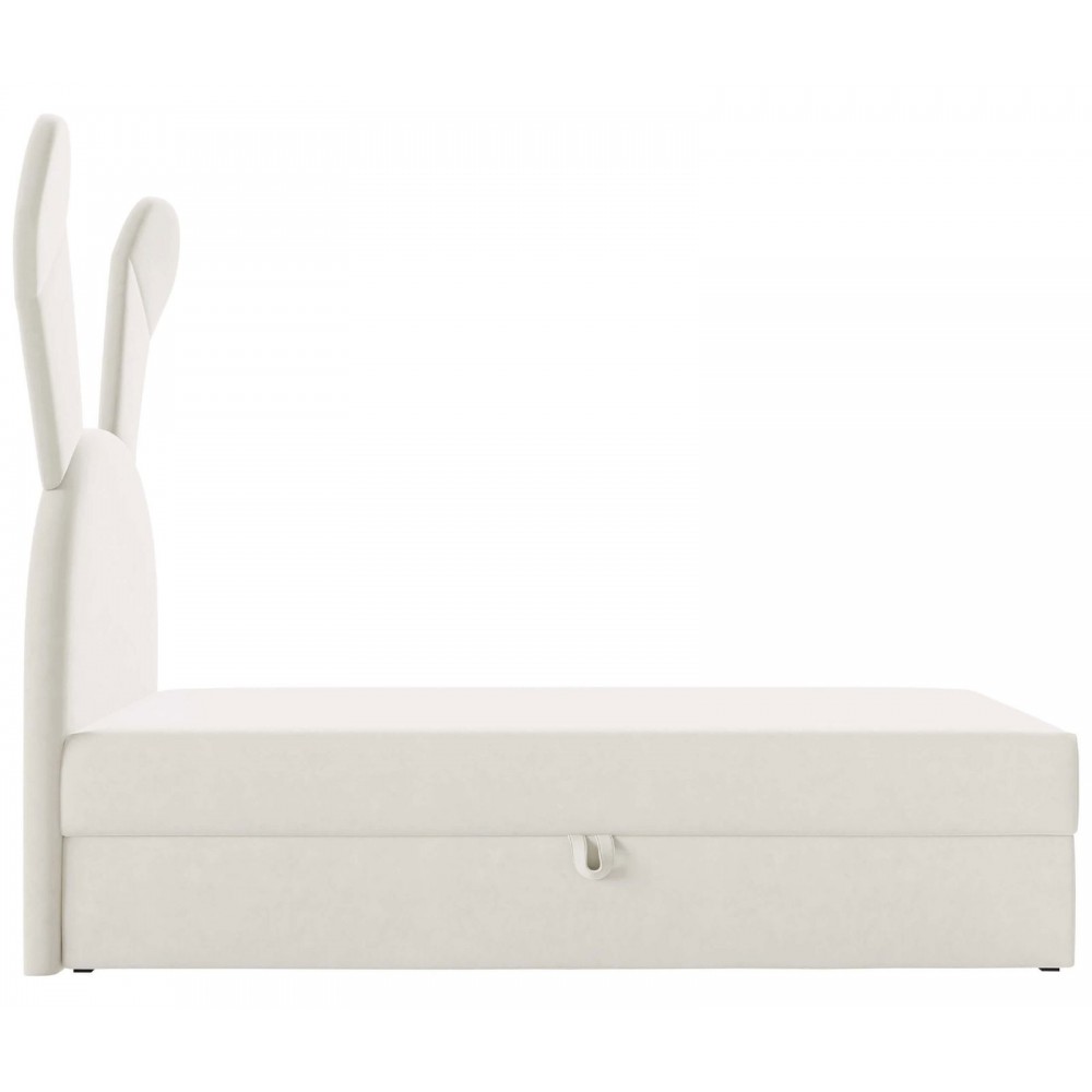 Επενδυμένο κρεβάτι Bunny Light-Ekrou-Aristera