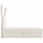 Επενδυμένο κρεβάτι Bunny Light-Ekrou-Aristera