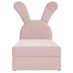 Επενδυμένο κρεβάτι Bunny Light-Roz-Aristera