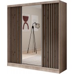 Ντουλάπα ZenSlide 200 συρόμενη-Sonoma - Mauro 200x61x215