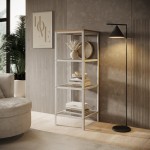 Βιβλιοθήκη Novella-Leuko-Artisan 40x40x113.4