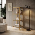 Βιβλιοθήκη Novella-Xruso-Leuko gualistero 40x40x113.4