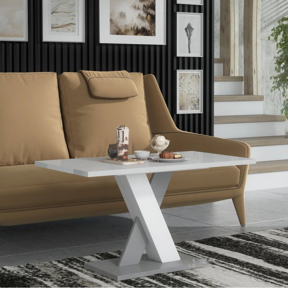 Τραπεζάκι σαλονιού Xena-Leuko-Gkri 90x50x45