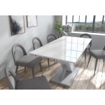 Επεκτεινόμενο τραπέζι Xena-Fusiko-Mavro