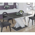 Επεκτεινόμενο τραπέζι Elara-Gkri skouro - Leuko