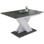 Επεκτεινόμενο τραπέζι Elara-Gkri skouro - Leuko