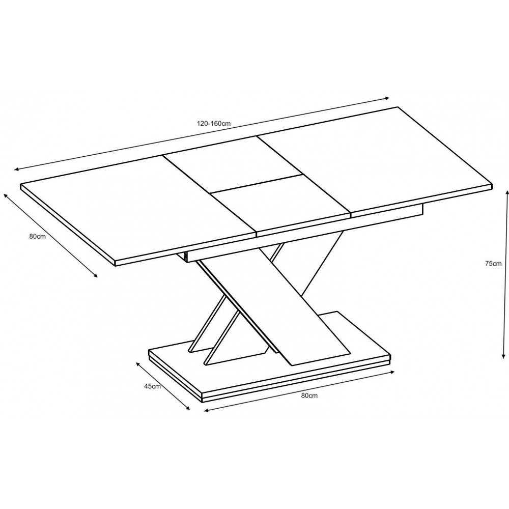Επεκτεινόμενο τραπέζι Elara-Leuko - Gkri