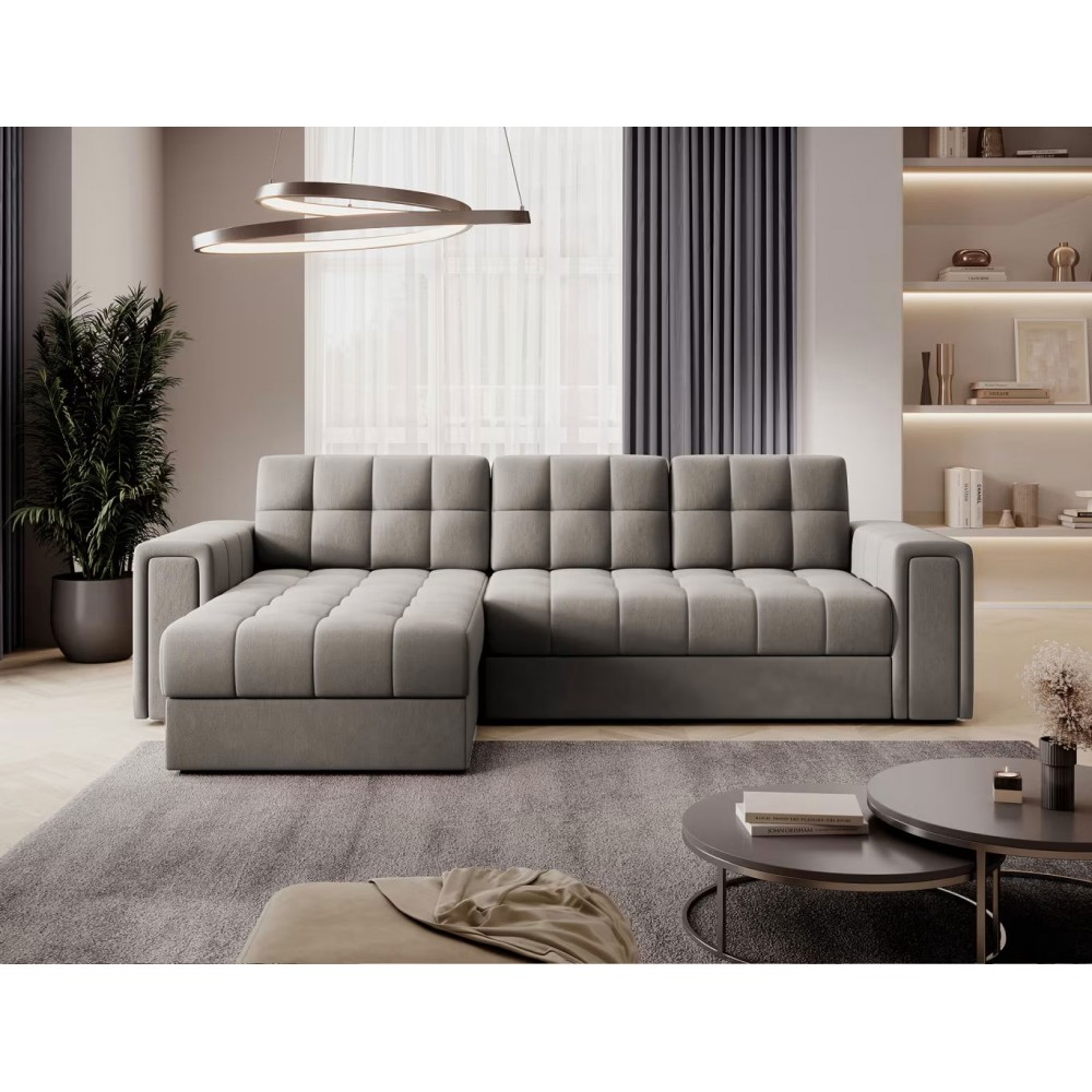 Γωνιακός καναπές Blenvi-Gkri Anoixto