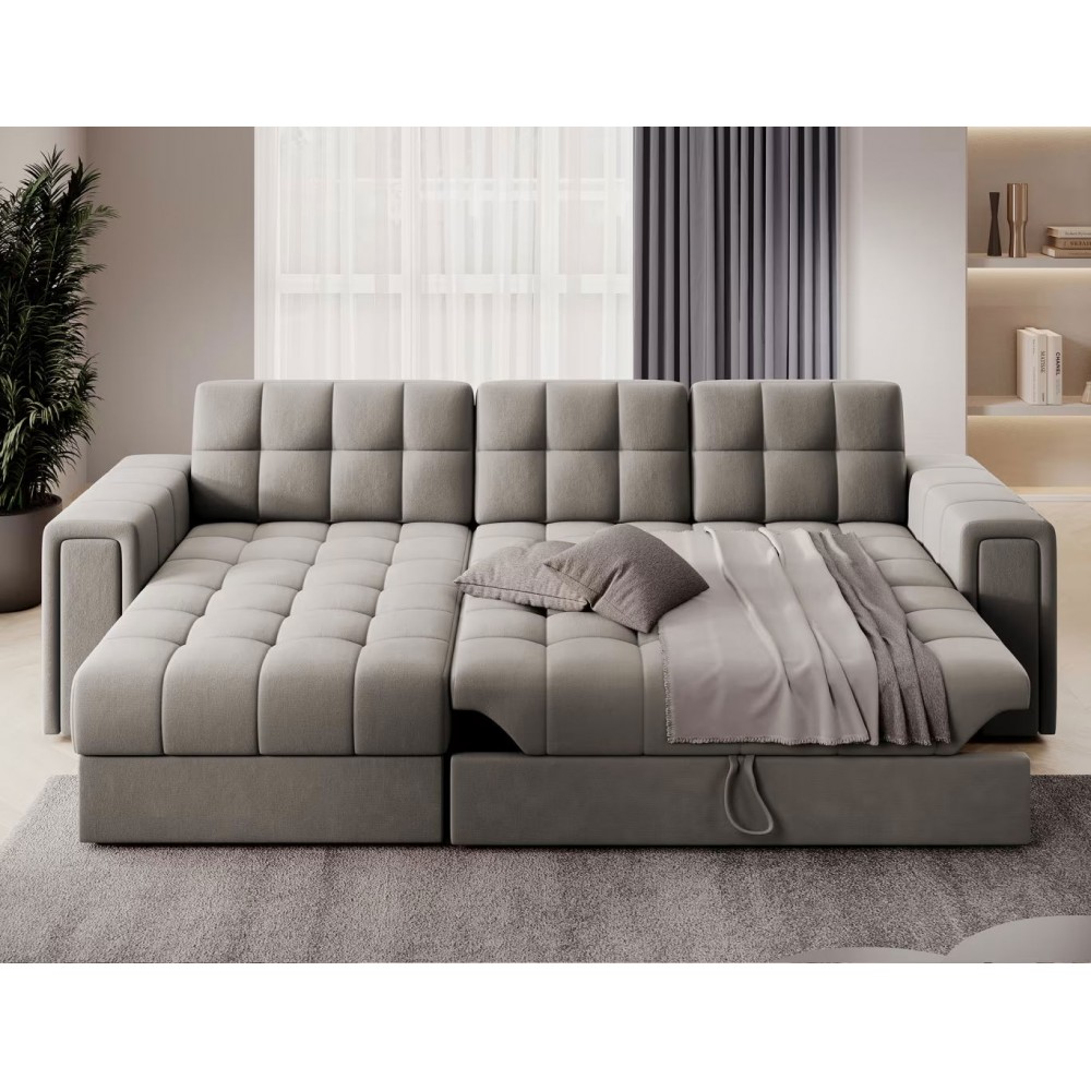 Γωνιακός καναπές Blenvi-Gkri Anoixto