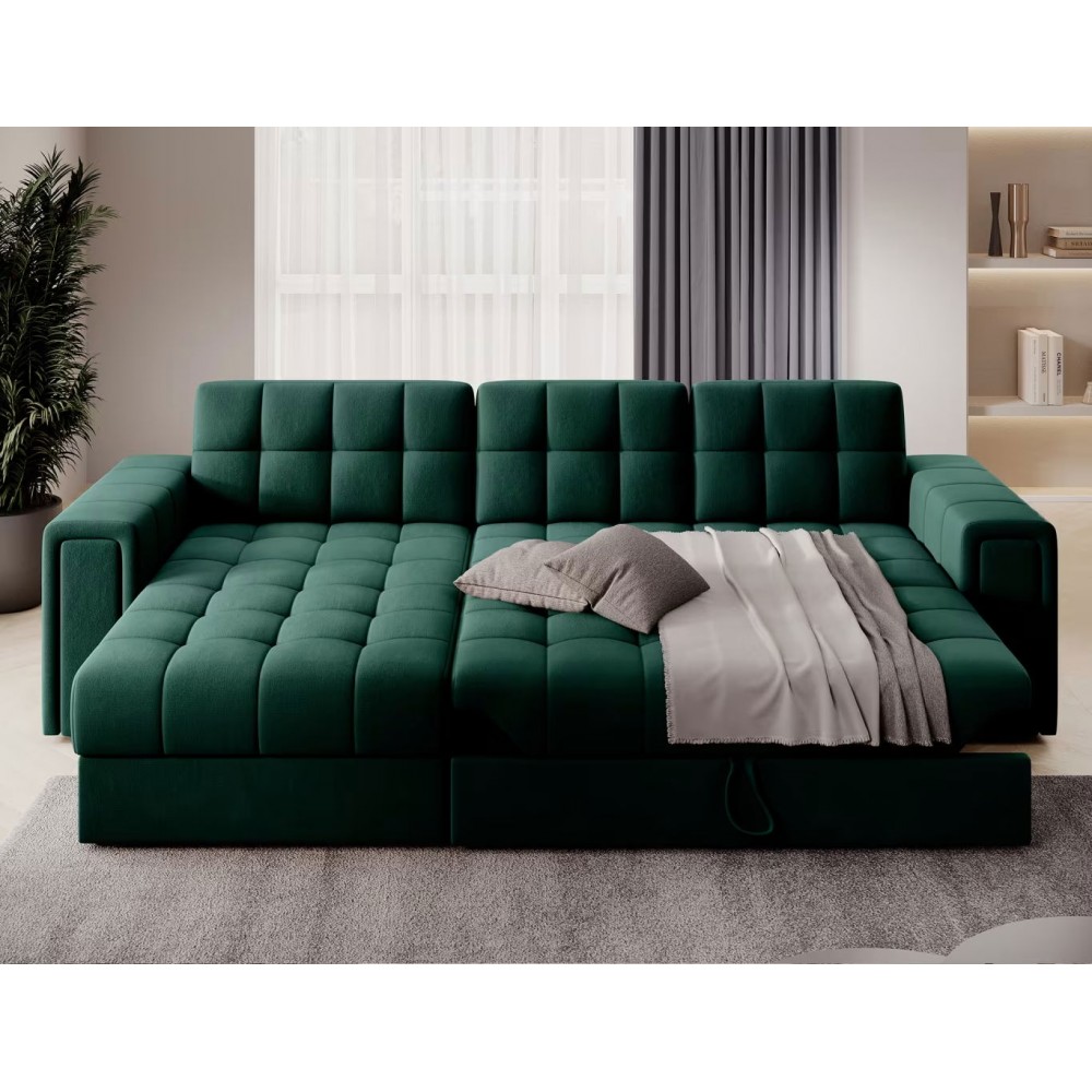 Γωνιακός καναπές Blenvi-Prasino