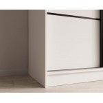 Ντουλάπα Kalli 200 συρόμενη-Leuko-Mauro 200x61x215