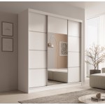 Ντουλάπα Kalli 200 συρόμενη-Leuko-Gkri 200x61x215