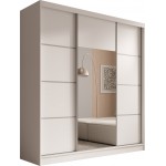 Ντουλάπα Kalli 200 συρόμενη-Leuko-Gkri 200x61x215