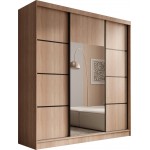 Ντουλάπα Kalli 200 συρόμενη-Sonoma - Mauro 200x61x215