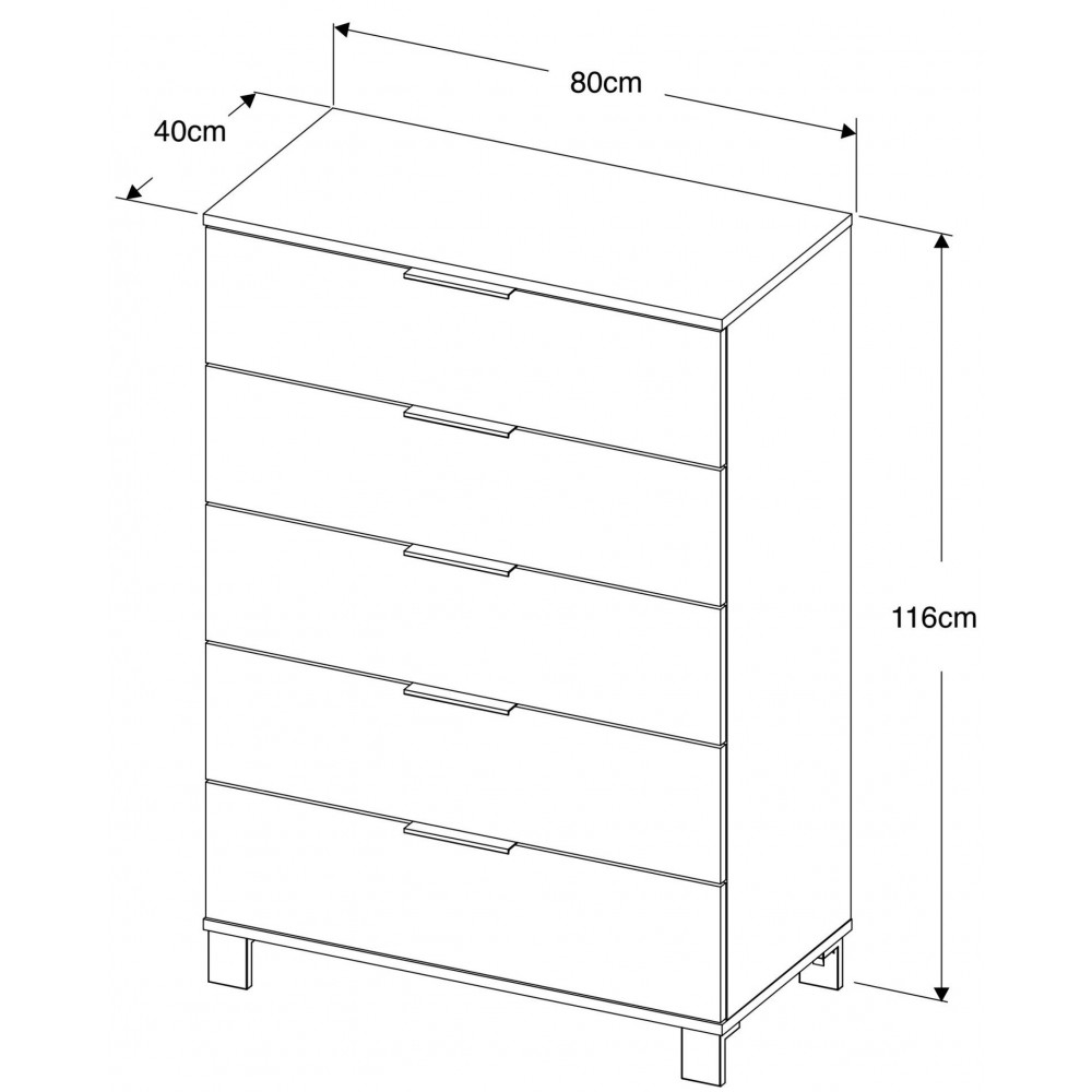 Συρταριέρα Alice long-Leuko