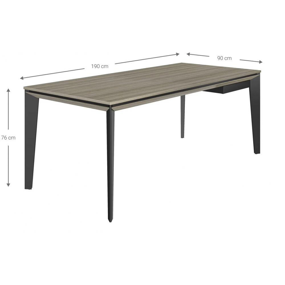 Τραπέζι Συνεδρίου Sergo-Γκρι-Μήκος 190 εκ.