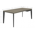 Τραπέζι Συνεδρίου Sergo-Γκρι-Μήκος 190 εκ.