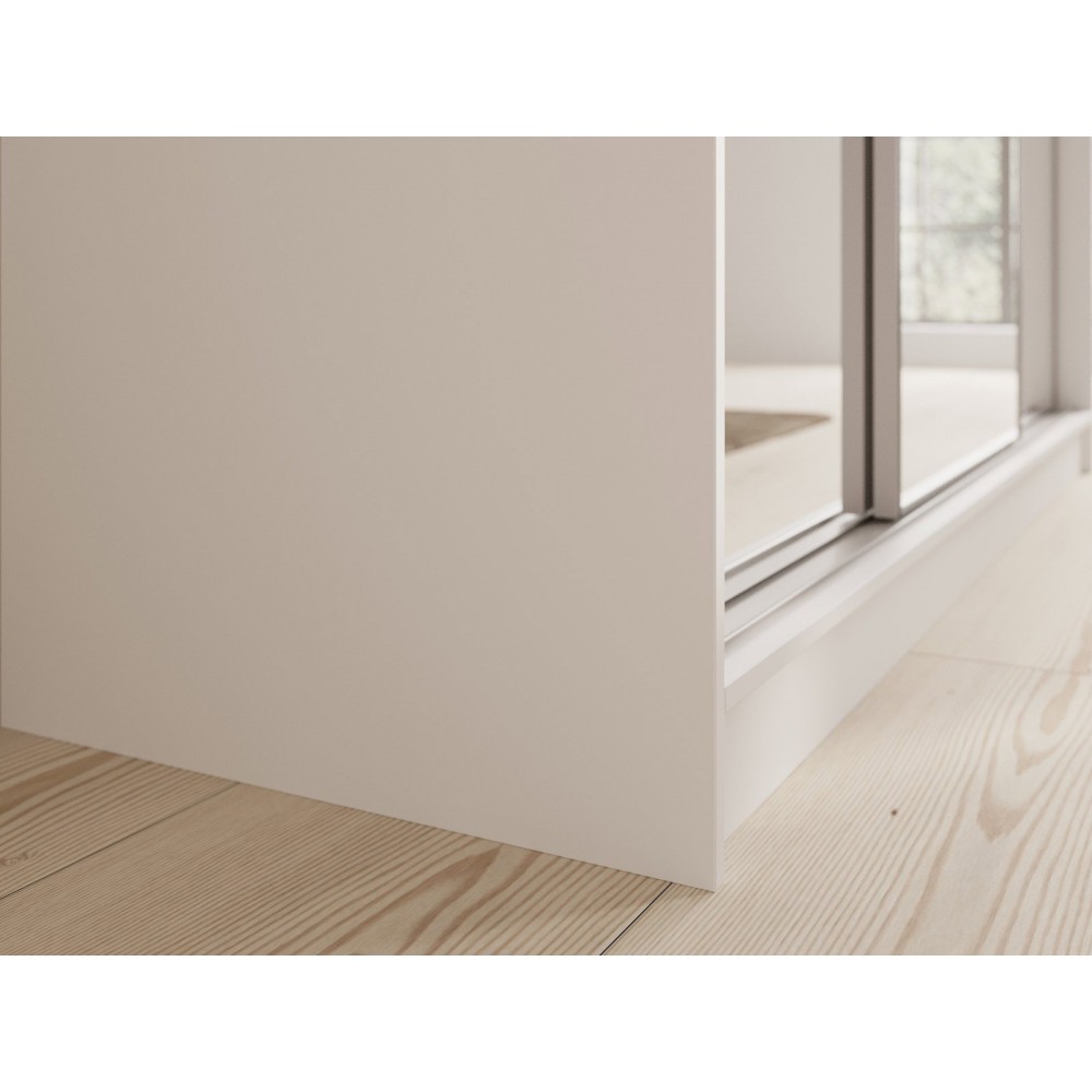 Ντουλάπα Medeo 200 συρόμενη-Leuko 200x61x215