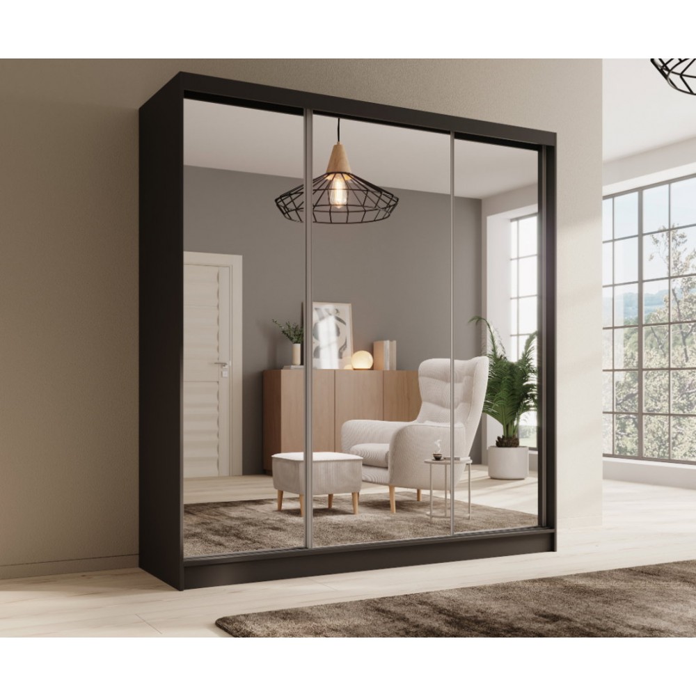 Ντουλάπα Medeo 200 συρόμενη-Mauro 200x61x215
