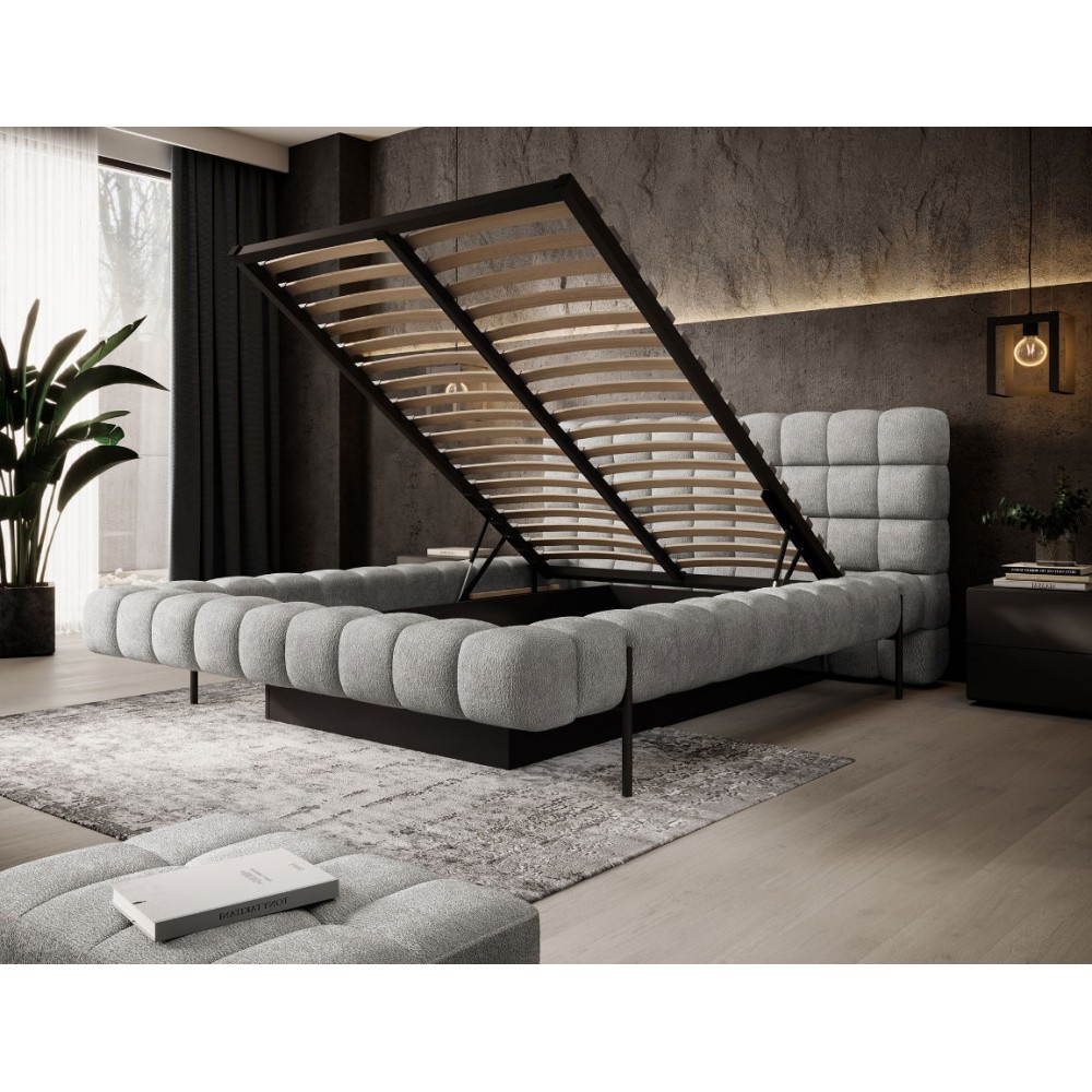 Επενδυμένο κρεβάτι Cloud-Gkri-160 x 200