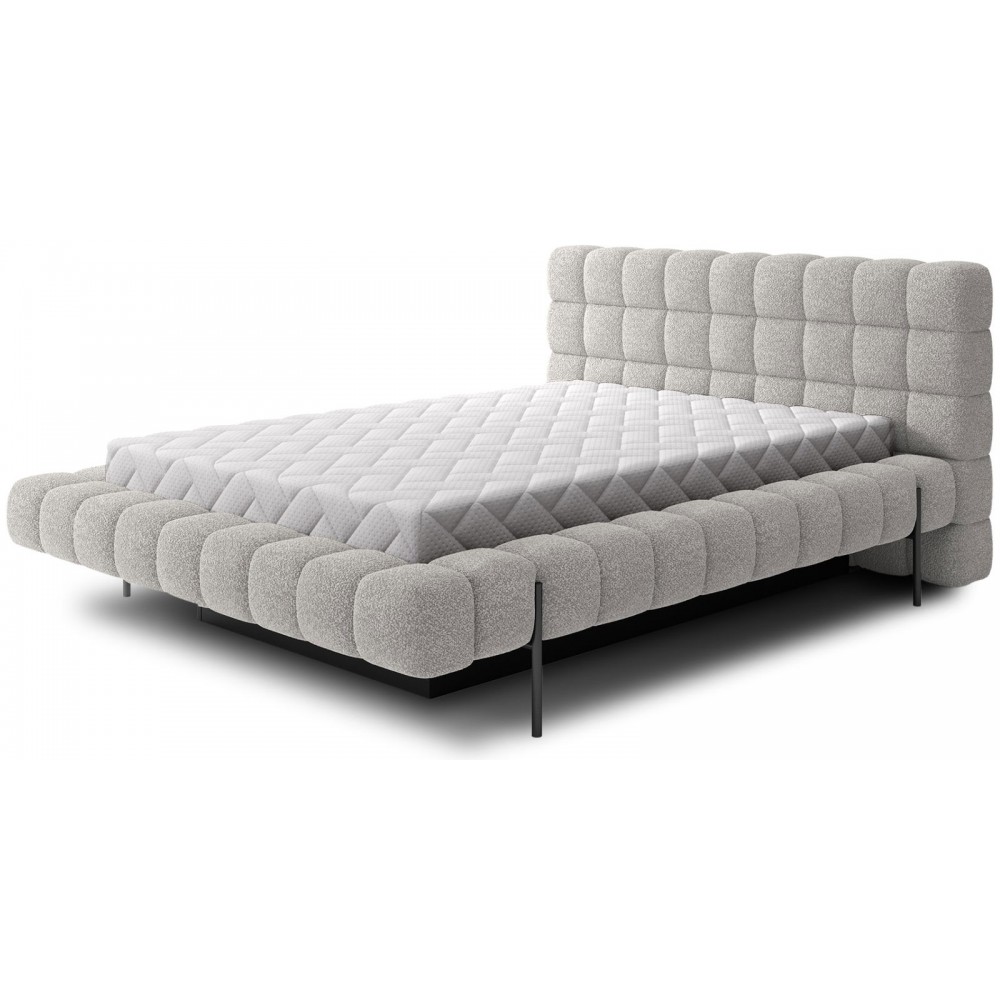 Επενδυμένο κρεβάτι Cloud-Gkri Anoixto-160 x 200