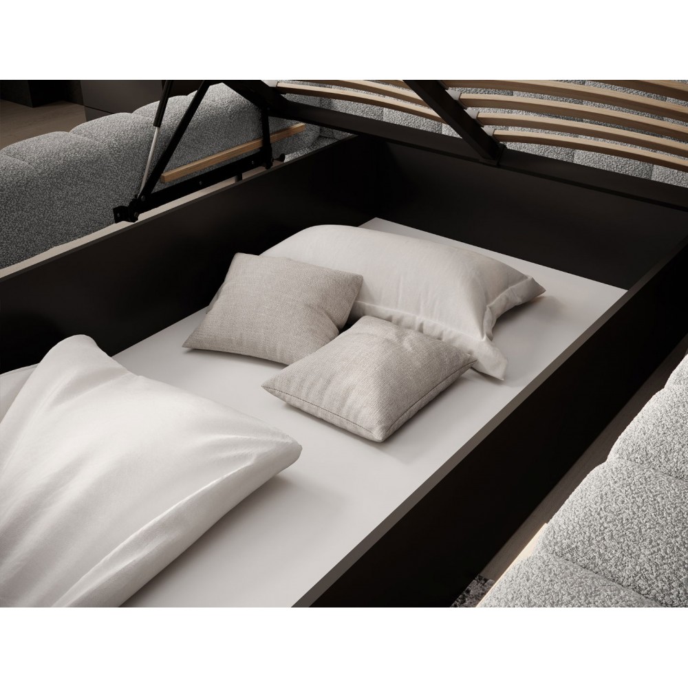 Επενδυμένο κρεβάτι Cloud-Gkri Anoixto-160 x 200