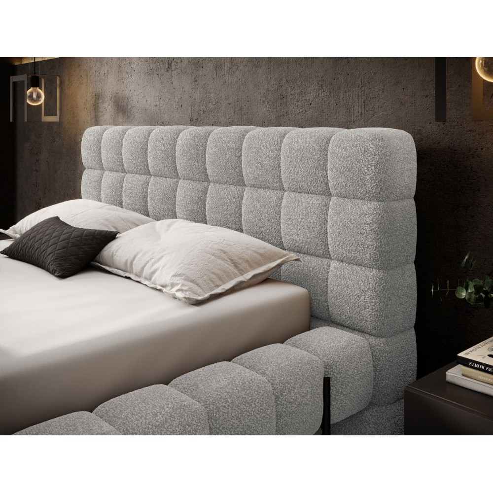 Επενδυμένο κρεβάτι Cloud-Gkri Anoixto-180 x 200