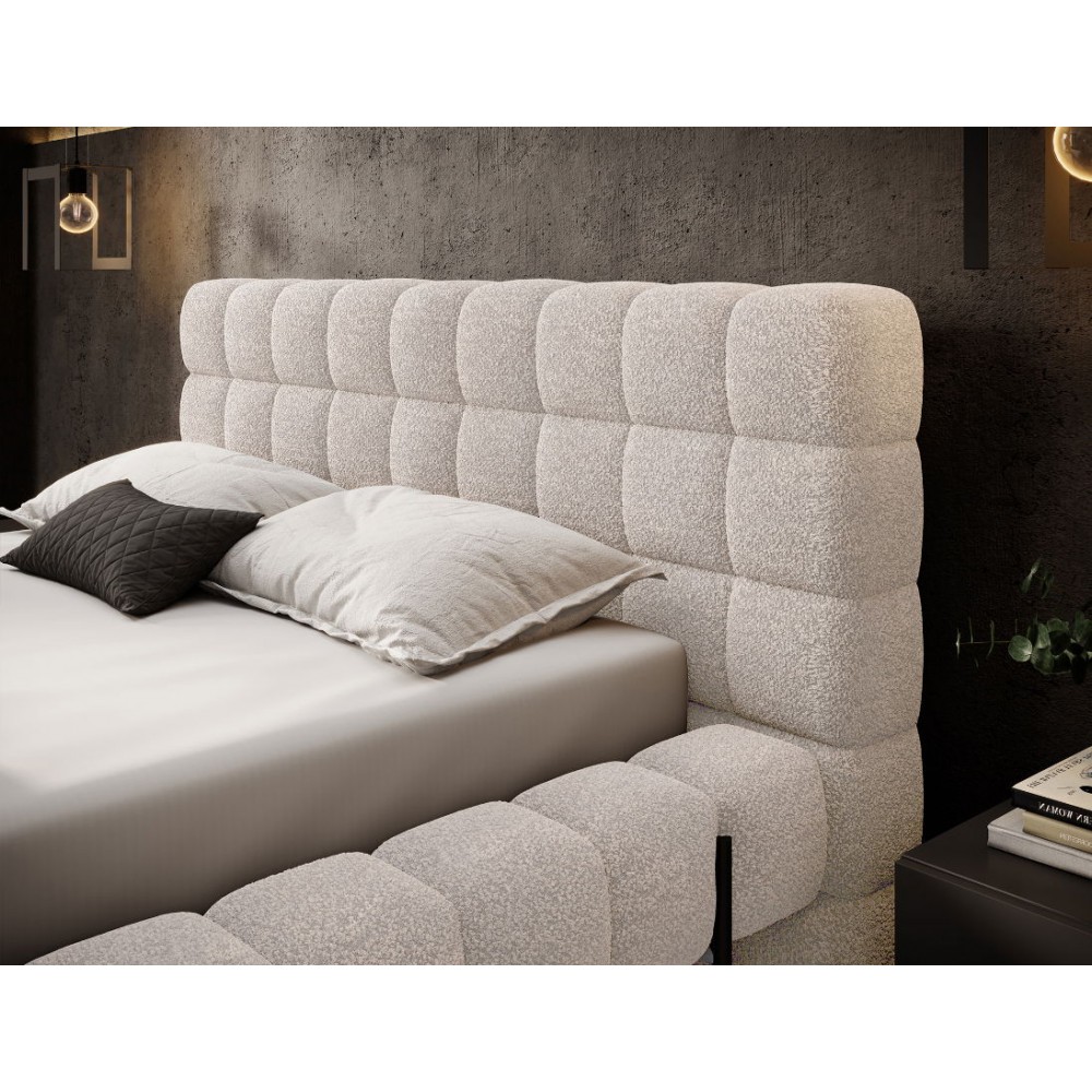 Επενδυμένο κρεβάτι Cloud-Mpez Anoixto-160 x 200