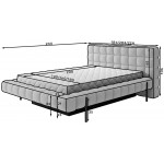 Επενδυμένο κρεβάτι Cloud-Kafe-140 x 200