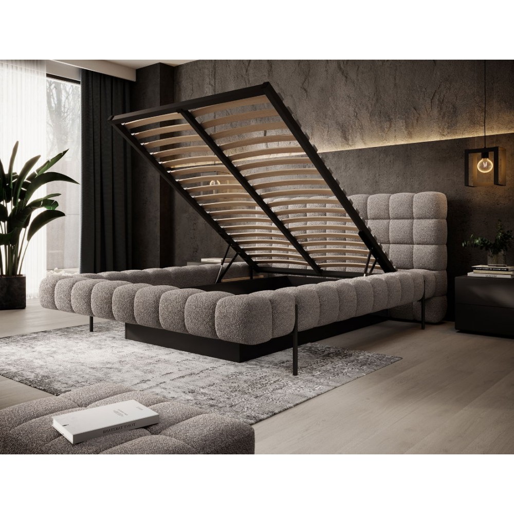 Επενδυμένο κρεβάτι Cloud-Kafe Anoixto-140 x 200