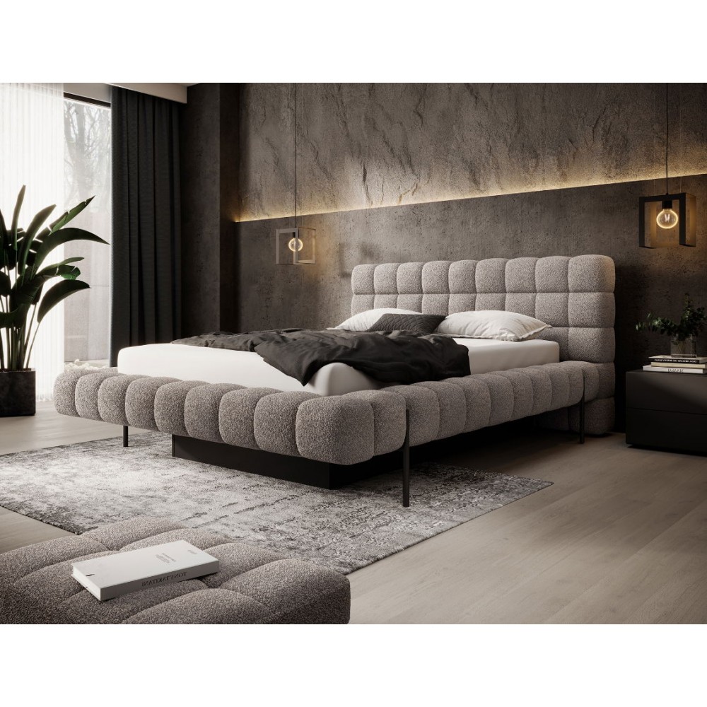 Επενδυμένο κρεβάτι Cloud-Kafe Anoixto-160 x 200