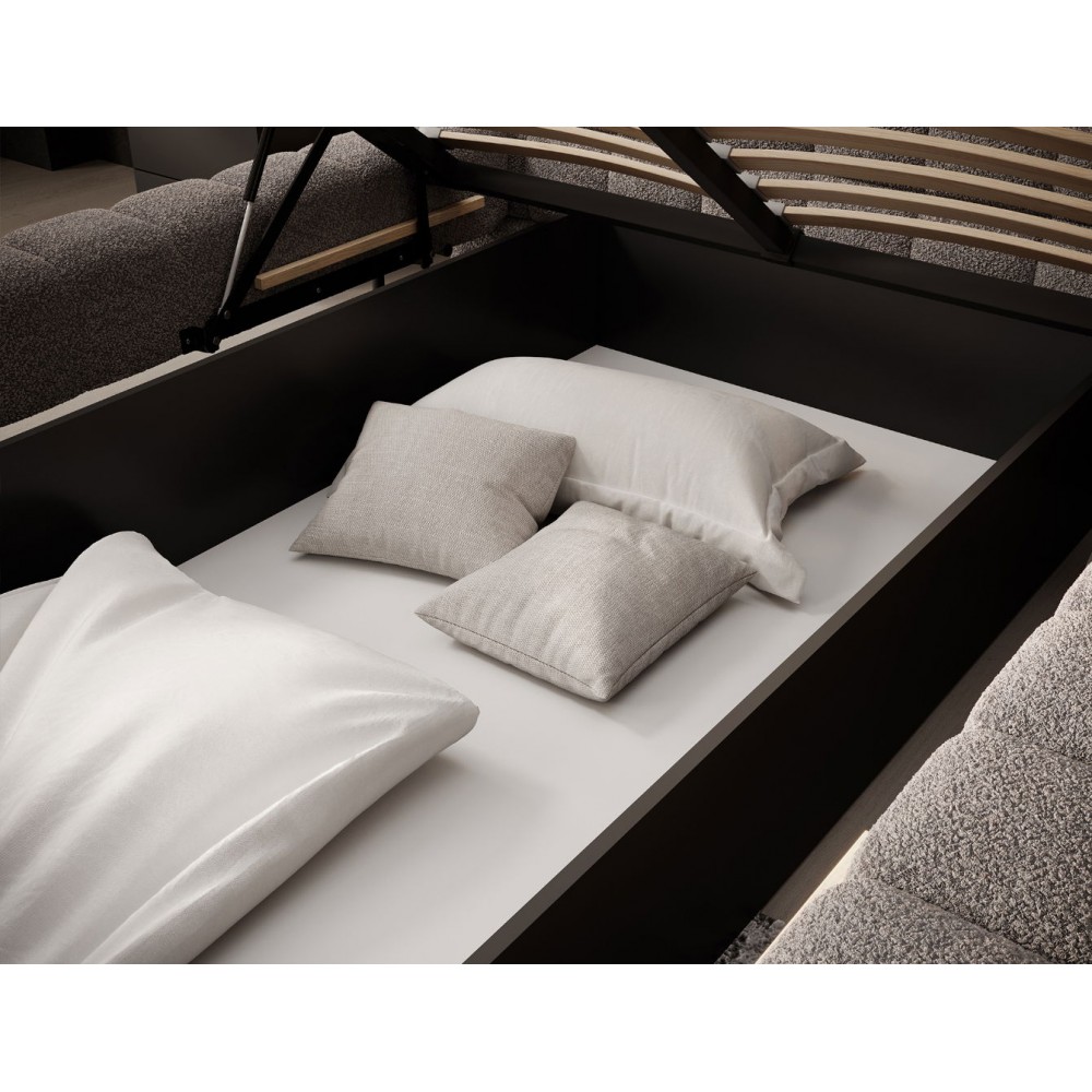 Επενδυμένο κρεβάτι Cloud-Kafe Anoixto-160 x 200