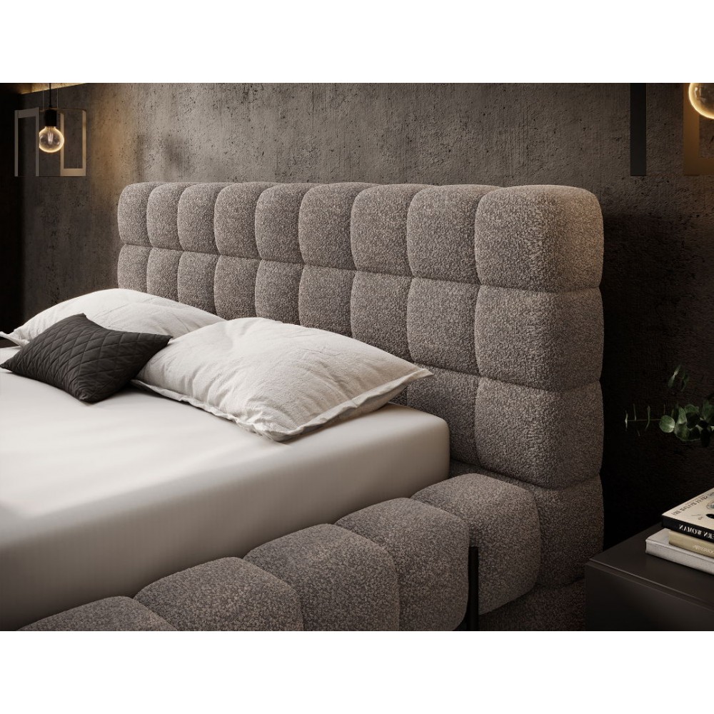 Επενδυμένο κρεβάτι Cloud-Kafe Anoixto-180 x 200