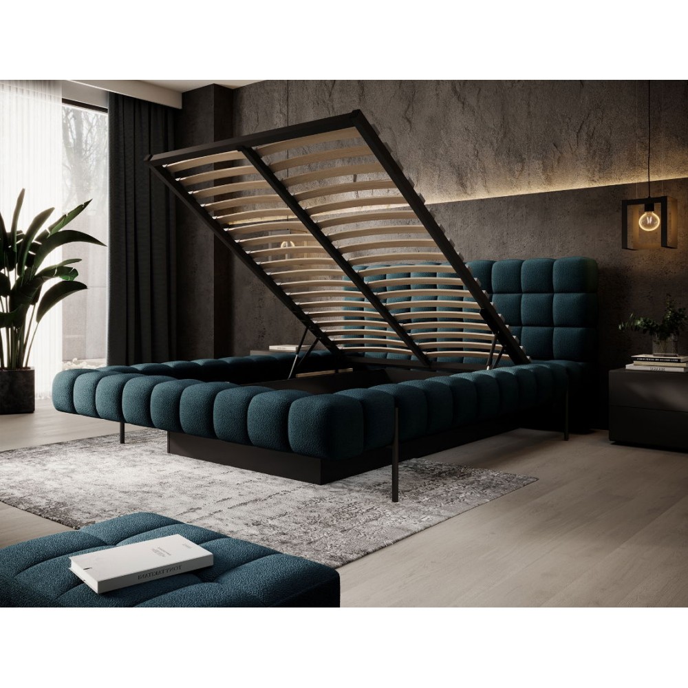 Επενδυμένο κρεβάτι Cloud-Mple Skouro-180 x 200