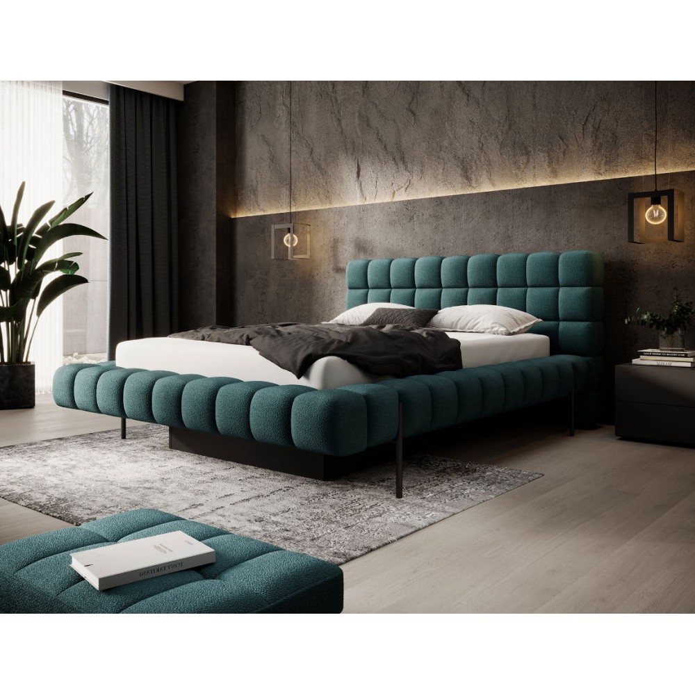 Επενδυμένο κρεβάτι Cloud-Tirkouaz-160 x 200