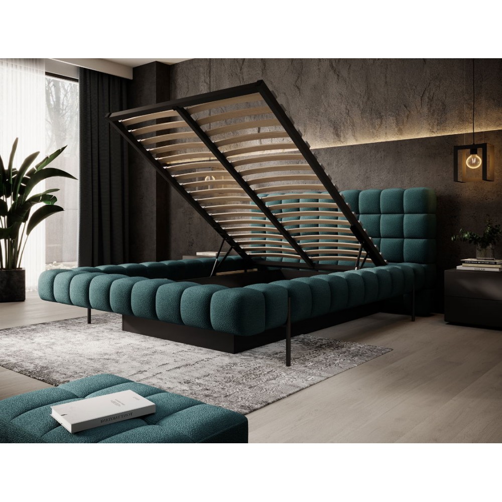 Επενδυμένο κρεβάτι Cloud-Tirkouaz-160 x 200