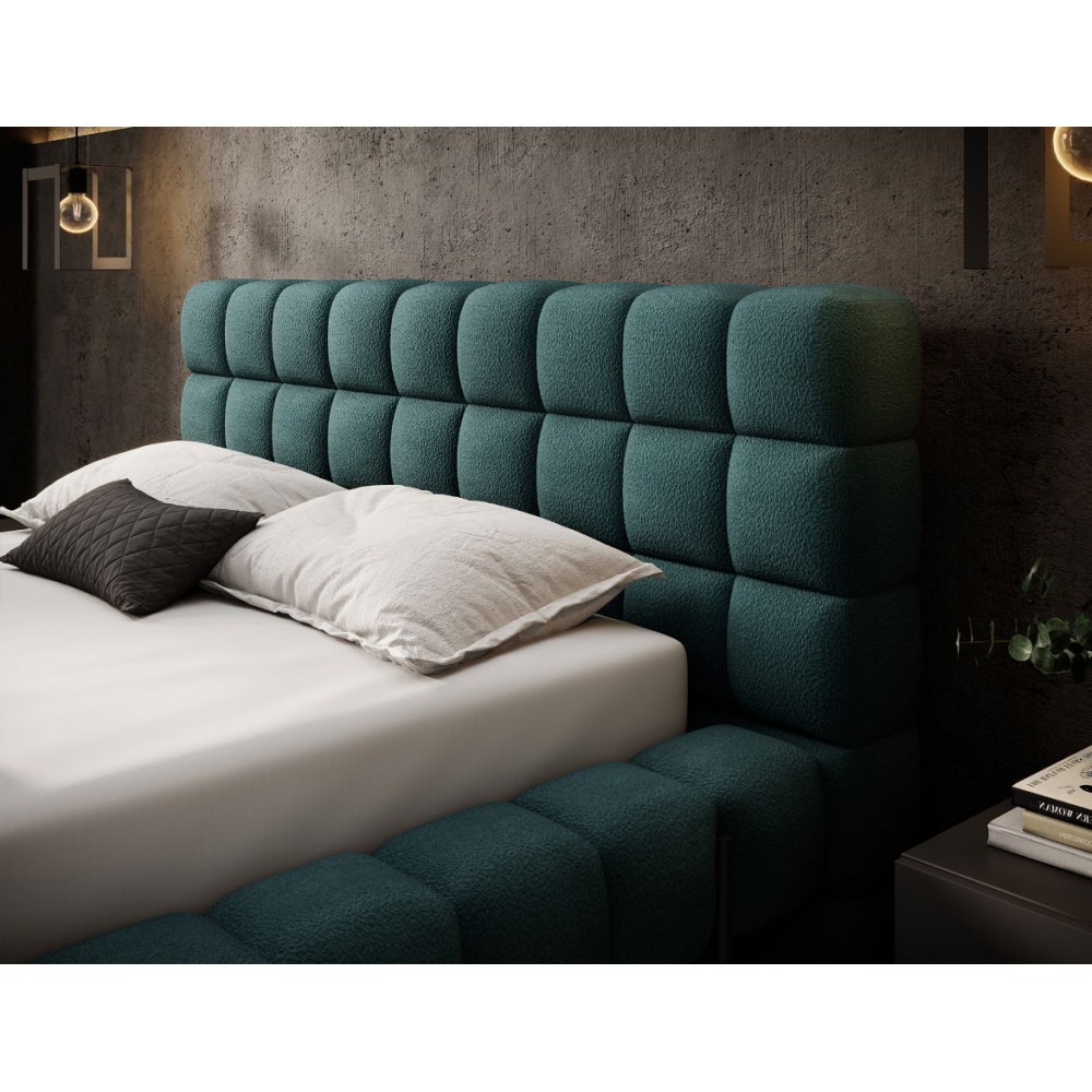 Επενδυμένο κρεβάτι Cloud-Tirkouaz-180 x 200