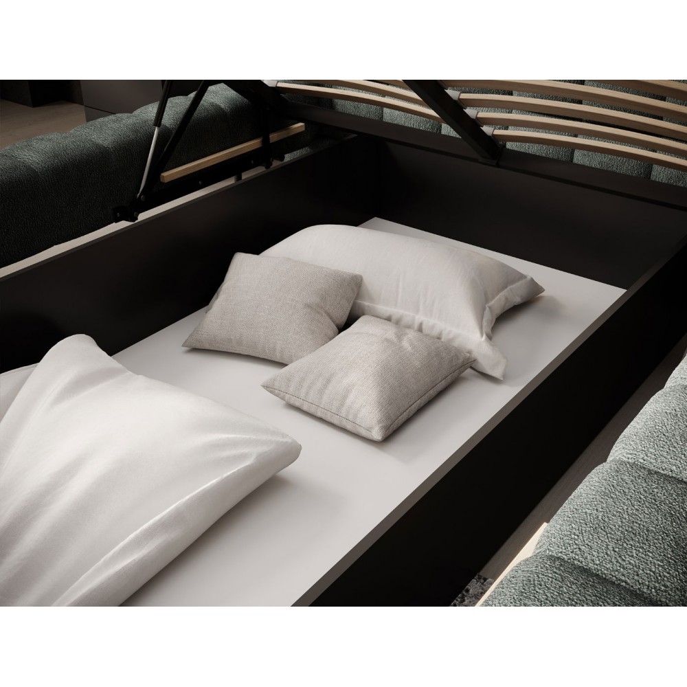 Επενδυμένο κρεβάτι Cloud-Olive-140 x 200