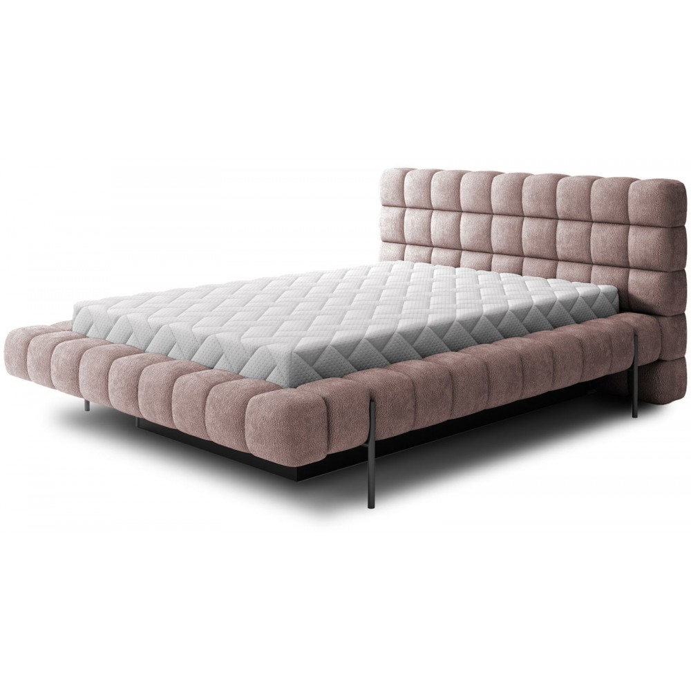 Επενδυμένο κρεβάτι Cloud-Roz-180 x 200