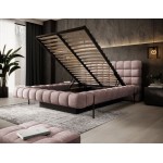 Επενδυμένο κρεβάτι Cloud-Roz-180 x 200