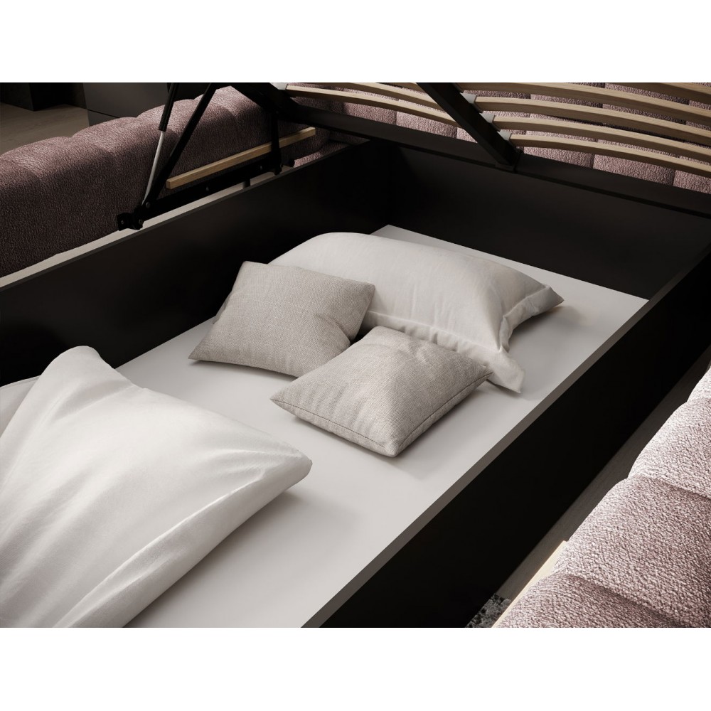 Επενδυμένο κρεβάτι Cloud-Roz-180 x 200