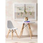 Τραπέζι Fiorino Round-Leuko 80x80x74