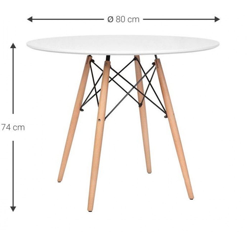 Τραπέζι Fiorino Round-Leuko