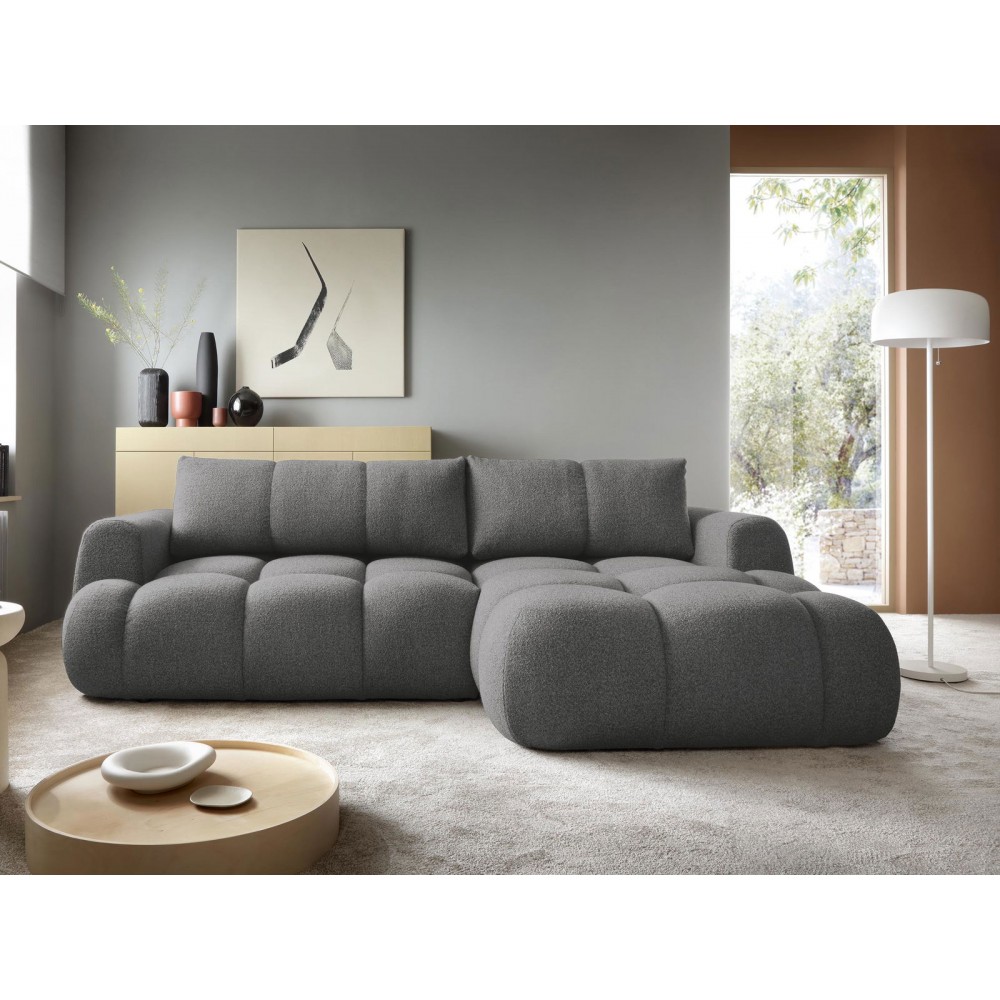 Γωνιακός καναπές Mitto-Gkri Skouro-Δεξιά