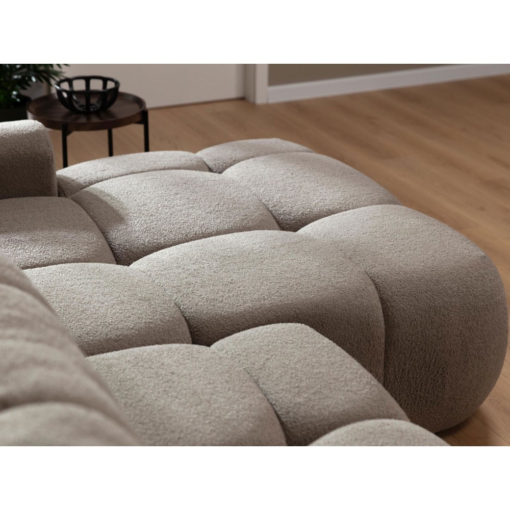 Γωνιακός καναπές Mitto-Gkri Skouro-Αριστερή