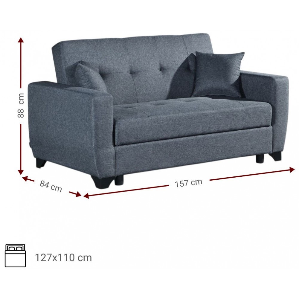 Καναπές - κρεβάτι Baron διθέσιος