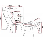 Σετ πολυθρόνας Gunar-Roz
