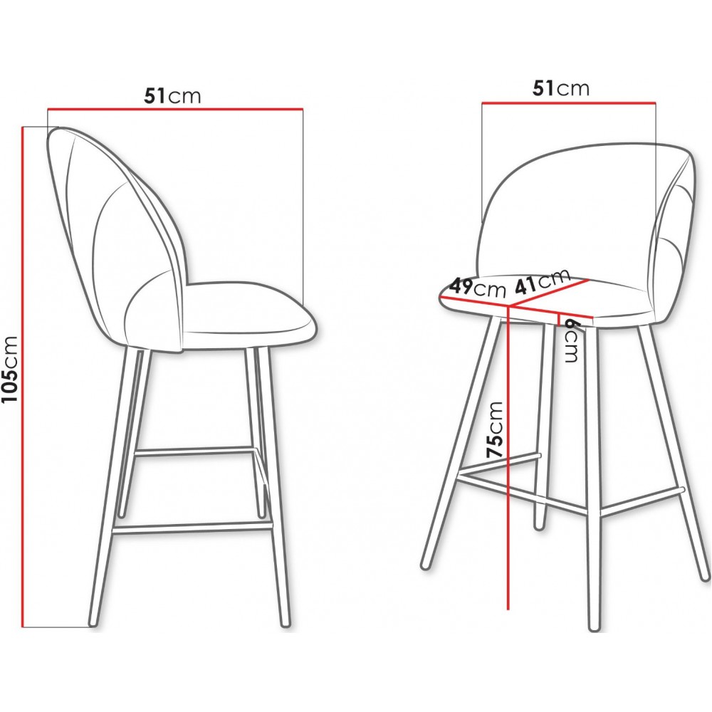 Σκαμπό Hoker II-Mpez