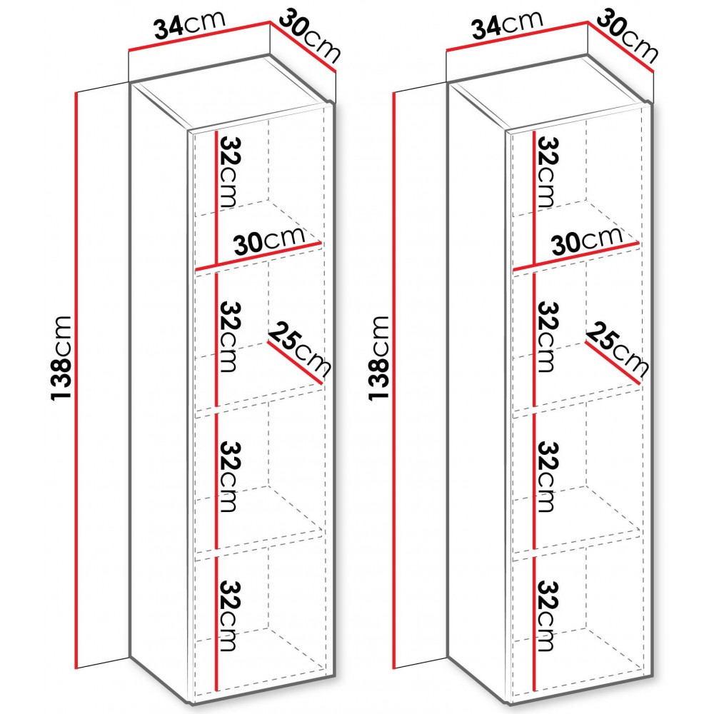 Σετ δύο κρεμαστών στηλών Sigma